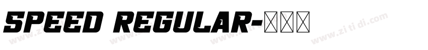 speed regular字体转换 speed regular字体转换